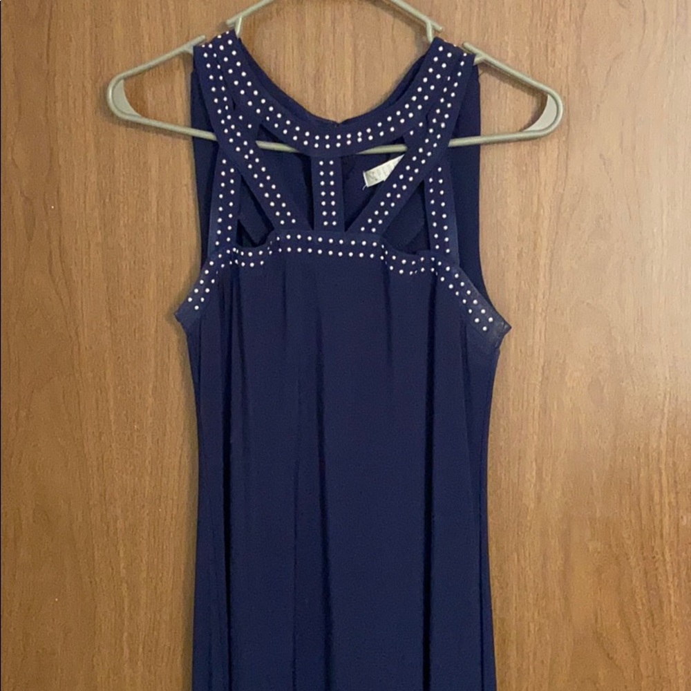 navy blue dress